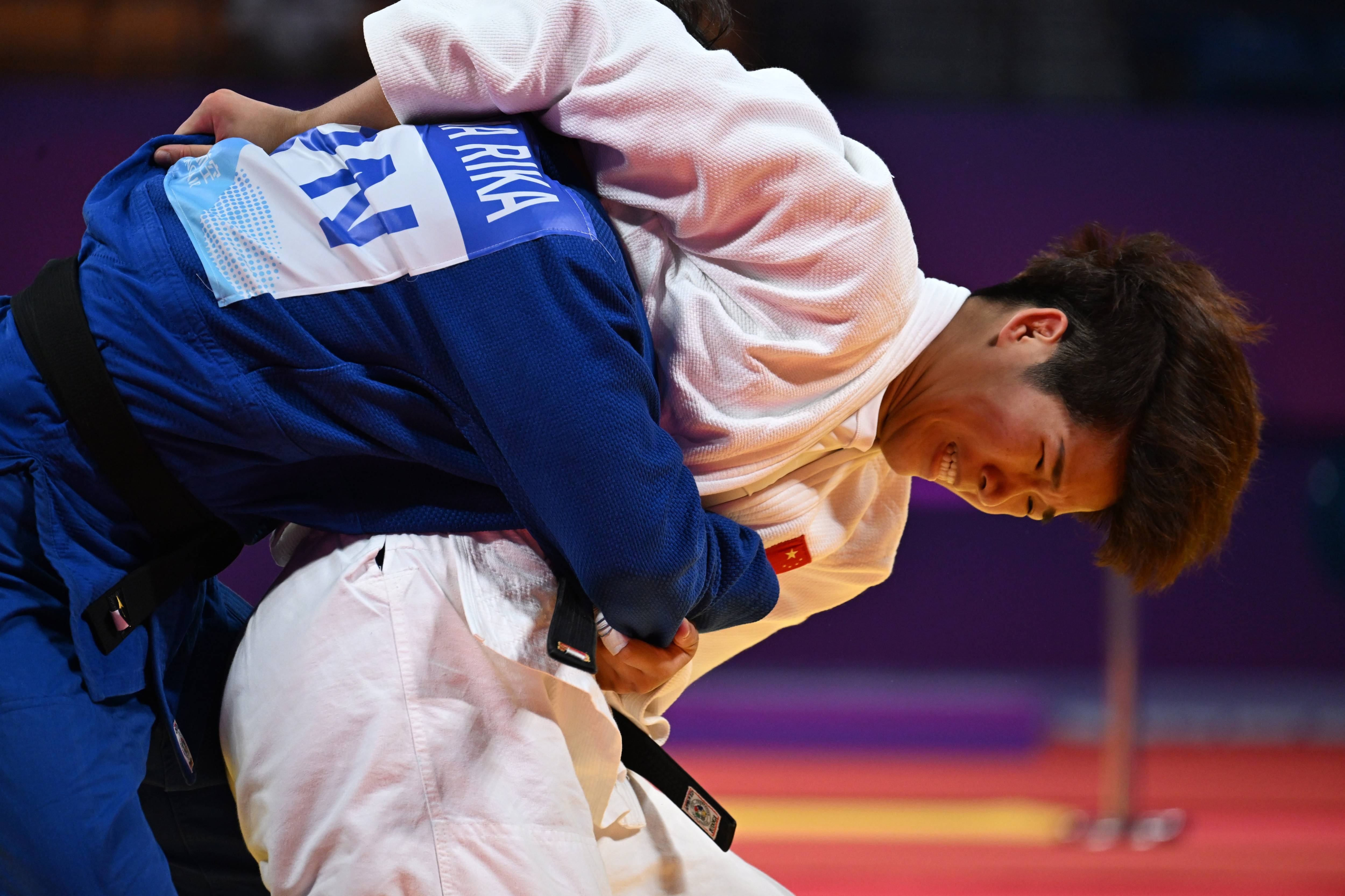 丹麦运动员在柔道比赛中获胜 丹麦运动员在柔道比赛中获胜